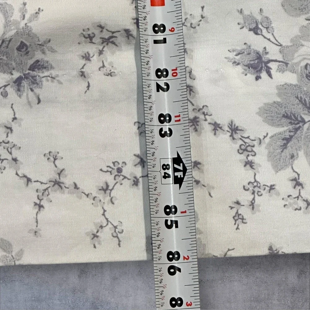 Laura Ashley‎ Sophia Purple/Gray Floral Drapes 39x86